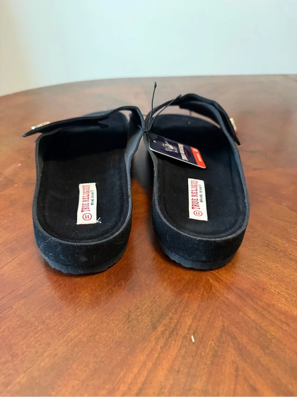 True Religion Billy Slides NEW Faux Suede Slip On Shoes Men’s Size 11 Sandals